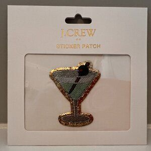 J Crew Sequin Martini Sticker Patch